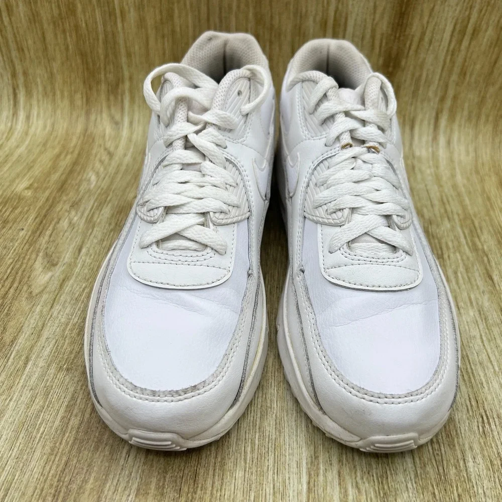 Nike Air Max 90 Recraft Women's Size 8.5 White Leather Sneakers CD6864-100